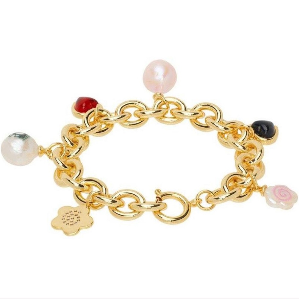Sandy Liang Gold Charm Bracelet